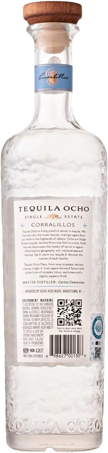 TEQUILA OCHO PLATA LAS RAÍCES 2024
